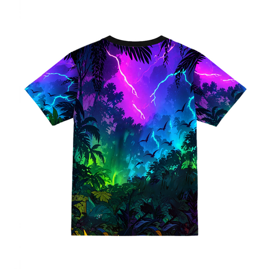Neon Predator| T-Rex Graphic Printed Tee