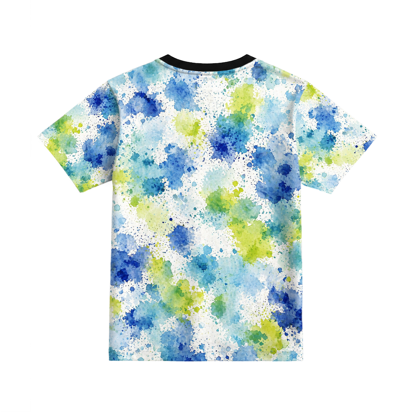 Aqua Mist| Watercolor Splash Graphic printed Tee