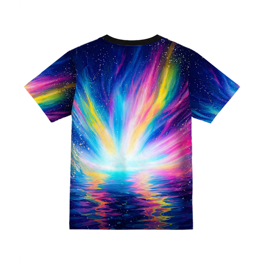 Neon Splash Seal | Seal Water Graphic Printed Unisex T-shirt