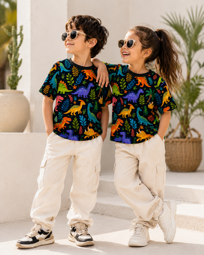 Dino Garden| Cute Dino All Over Graphic Tee