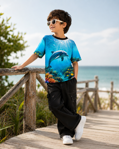 Dolphin Dive | Ocean Theme Tee