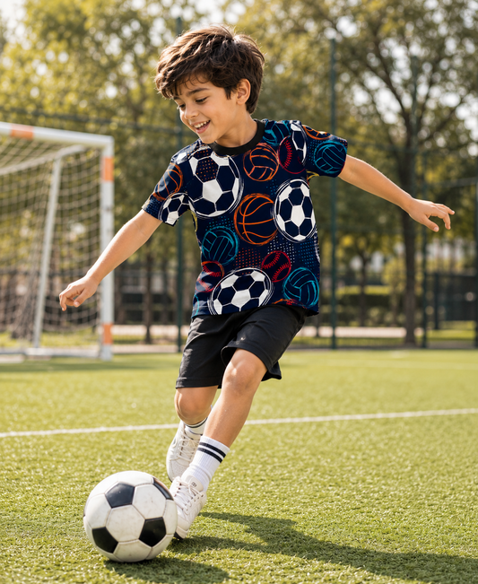 Game Storm| Multi Ball Graphic Printed Tee