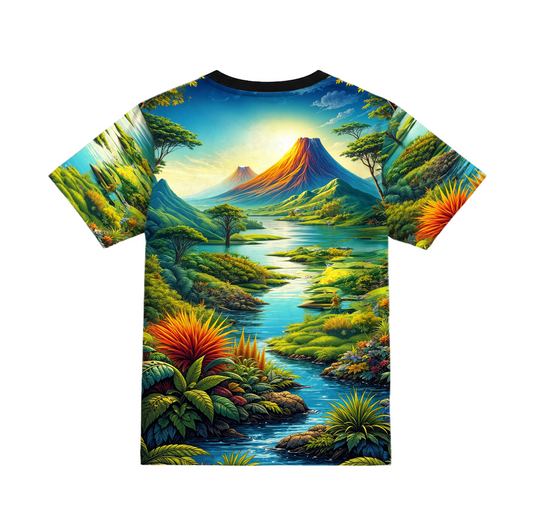 Wild Splash | Multi Color Graphic Printed Unisex T-shirt