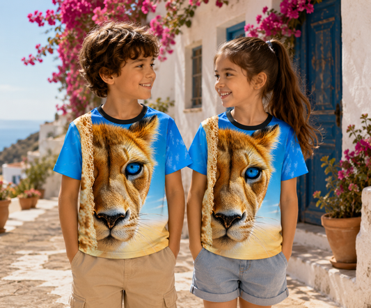 Little Lion King | Animal Graphic Printed Tee