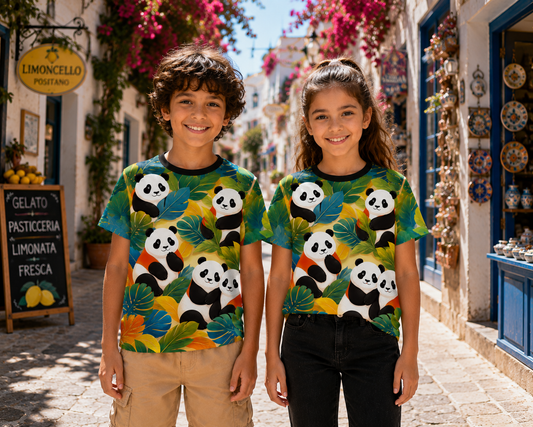Panda Parade |  All Over Graphic printed Tee