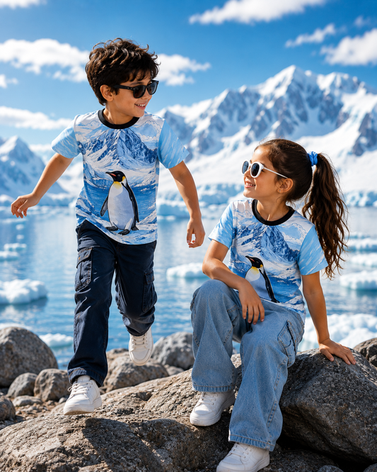Polar Penguin | Cool Animal Graphic printed Tee