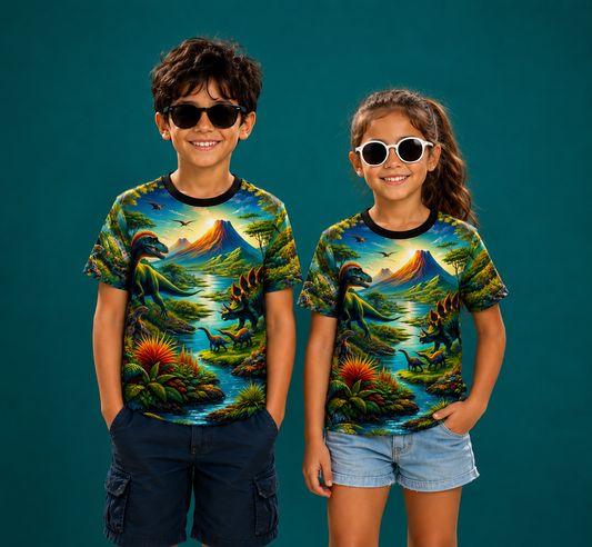 Wild Splash |  Multi Color Graphic Printed Tee